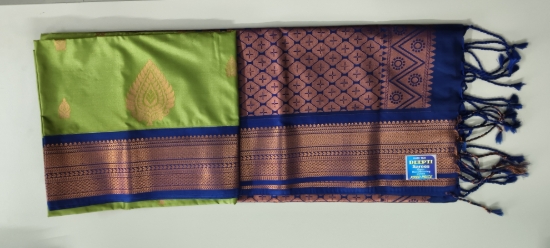Picture of Soft Silk Medium Copper Zari Saree
